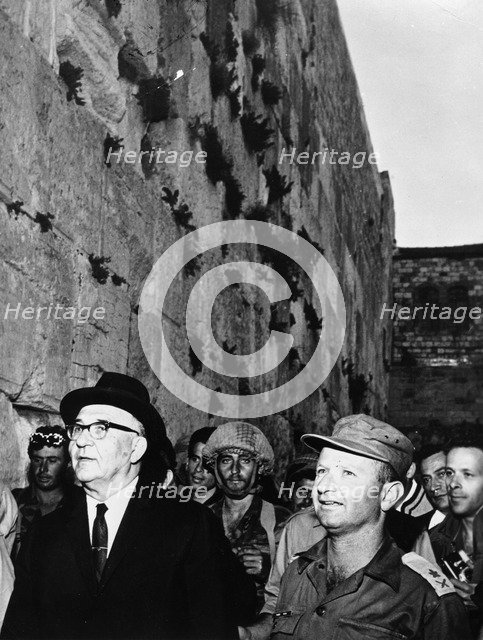 Levi Eshkol (1895-1969), Israeli Prime minister. Artist: Unknown