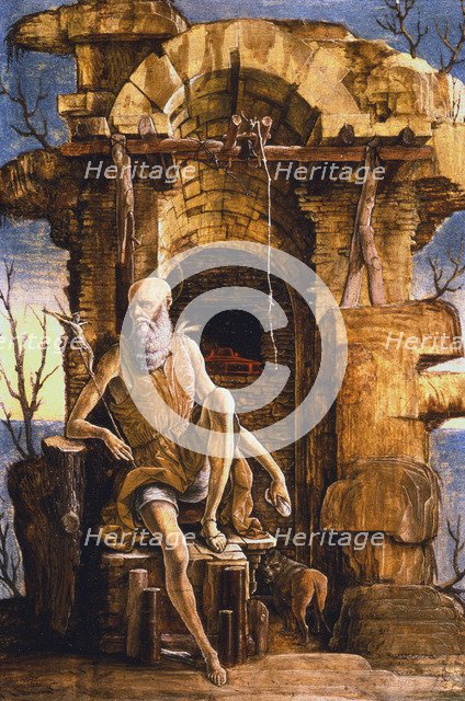 'Jerome in the desert', late 15th century. Artist: Ercole de' Roberti