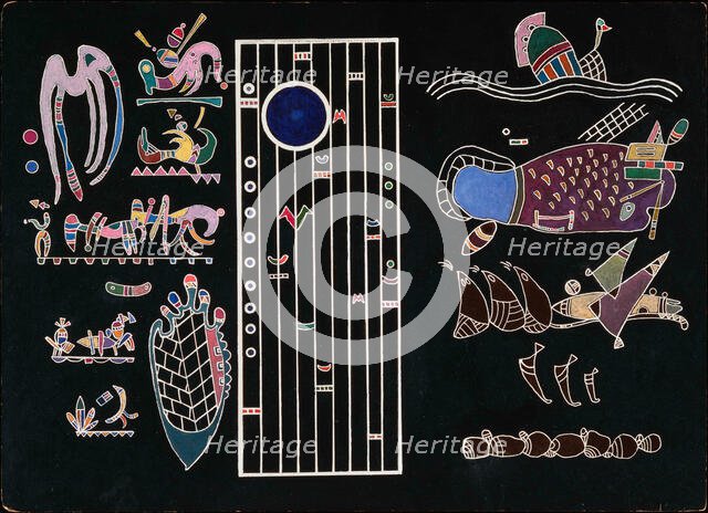 Unfinished Painting, 1944. Creator: Kandinsky, Wassily Vasilyevich (1866-1944).
