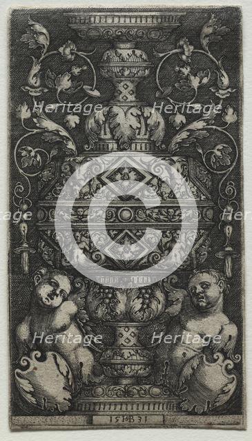 Vase Orné dEnfans, 1531. Creator: Hans Sebald Beham (German, 1500-1550).