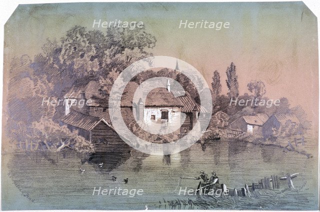 Hampstead Heath, Hampstead, London, c1850. Artist: F Hodges