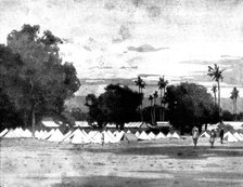 Reinforcements for Uganda: arrival of an Indian Contingent at Mombasa - 27th Bombay Infantry, 1898. Creator: George Montbard.