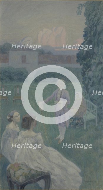 Harmony, 1900. Artist: Borisov-Musatov, Viktor Elpidiforovich (1870-1905)