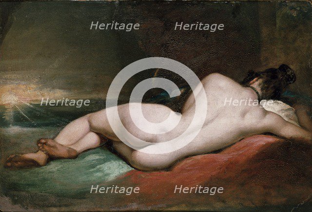 Nude woman reclining, early 19th century. Creator: William Etty.