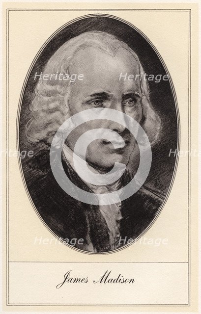 James Madison, fourth President of the United States, (early 20th century).Artist: Gordon Ross