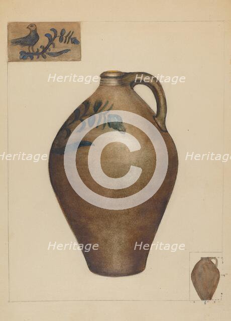 Jug, c. 1936. Creator: Samuel Sulkowitz.