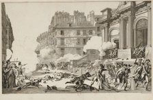 13 Vendémiaire. Napoleon Bonaparte's quelling of the Royalist revolt ... in Paris, 1797. Creator: Helman, Isidore Stanislas (1743-1806/9).