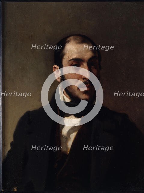 Portrait d'Eugène Laval (1818-1896), architecte, c1860. Creator: Eugene Delacroix.