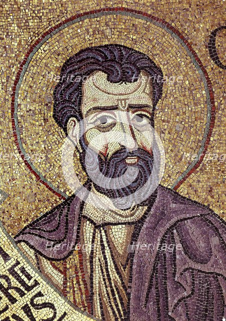 The Prophet Hosea (Detail of Interior Mosaics in the St. Mark's Basilica), 12th century. Artist: Byzantine Master  