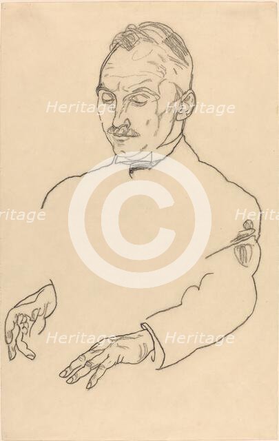 Dr. Koller, c. 1918. Creator: Egon Schiele.