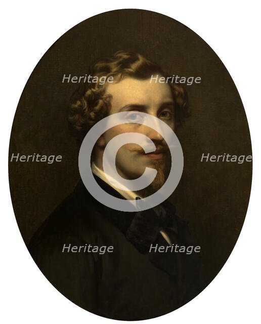 Self Portrait, 1852. Creator: Joseph Henri Francois Van Lerius.