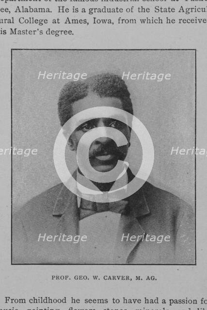 Prof. Geo. W. Carver, M. Ag., 1902. Creator: Unknown.