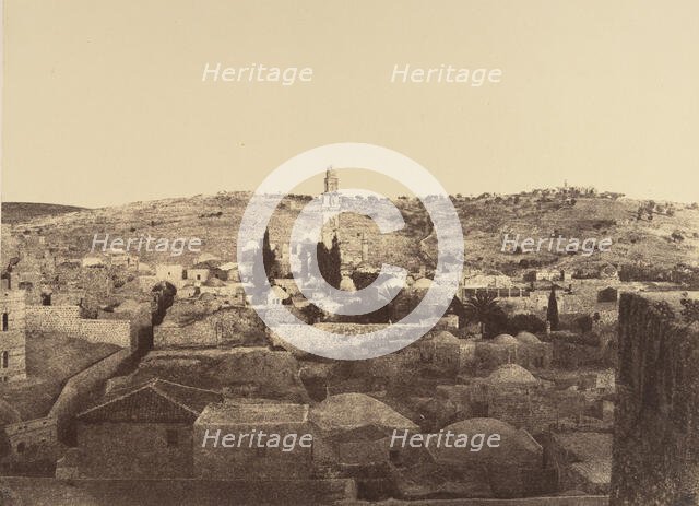 Jérusalem. Tour Antonia et Environs, 1860 or later. Creator: Louis de Clercq.