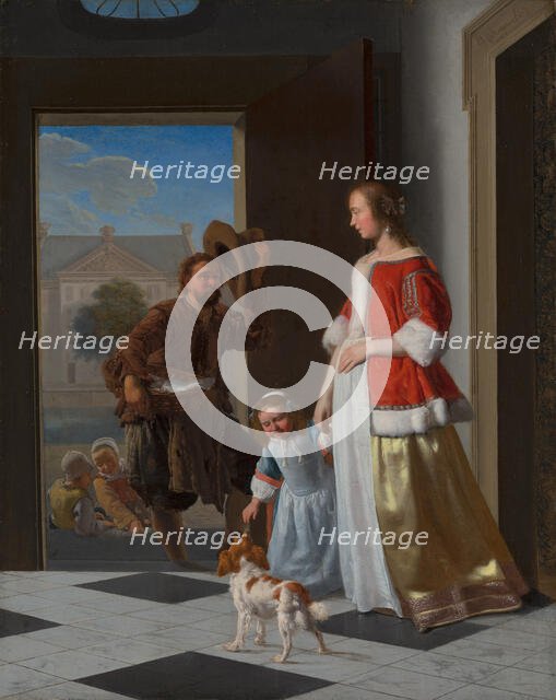 A Fishmonger at the Door. Creator: Jacob Ochtervelt.