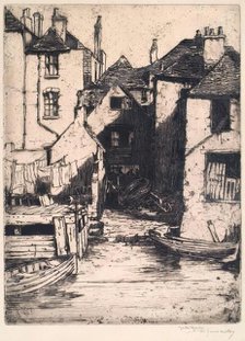 A Bit Of Portsmouth, 1928. Creator: Martin Hardie.