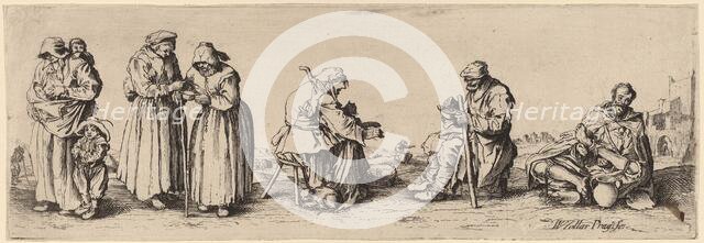 Six Men and Women Beggars. Creator: Wenceslaus Hollar.