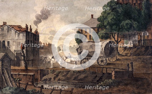 Kentish Town, London, 1817. Artist: T Nugent