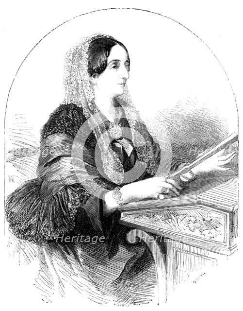 Sydney, Lady Morgan, authoress of "The Wild Irish Girl", 1856.  Creator: Smyth.