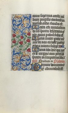 Book of Hours (Use of Rouen): fol. 30v, c. 1470. Creator: Master of the Geneva Latini (French, active Rouen, 1460-80).