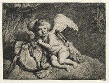 Cupid Resting, 1600s. Creator: Unknown.