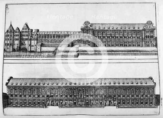 Chateau design, 1664. Artist: Georg Andreas Bockler