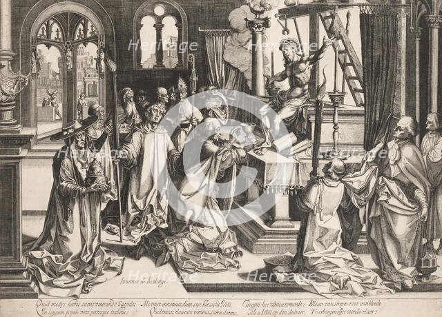 Mass of St. Gregory. Creator: Simon Wynhoutsz Frisius.