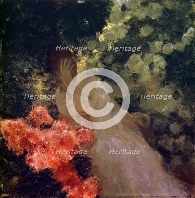 'In the Garden', 1898.  Artist: Gaston de Latouche