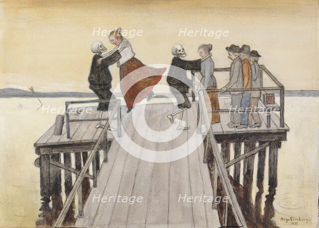 Dance on the Quay, 1899. Creator: Hugo Simberg.