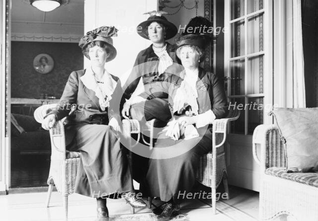 Countess Grey and daughters on VATERLAND, 1914. Creator: Bain News Service.