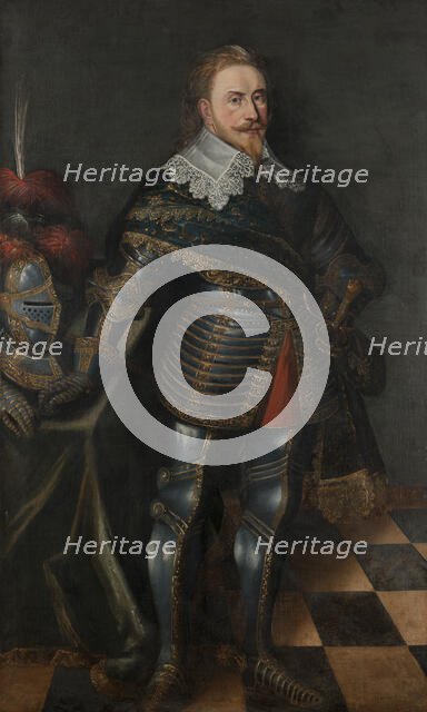 Gustav II Adolf (1594-1632), king Gustavus Adolphus of Sweden..., 1st half of 17th cent. Creator: Anon.