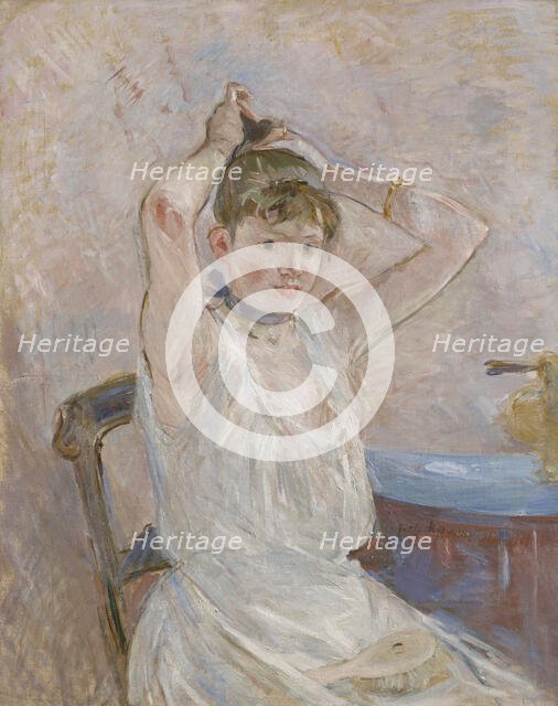 The Bath, 1885-86. Creator: Berthe Morisot.