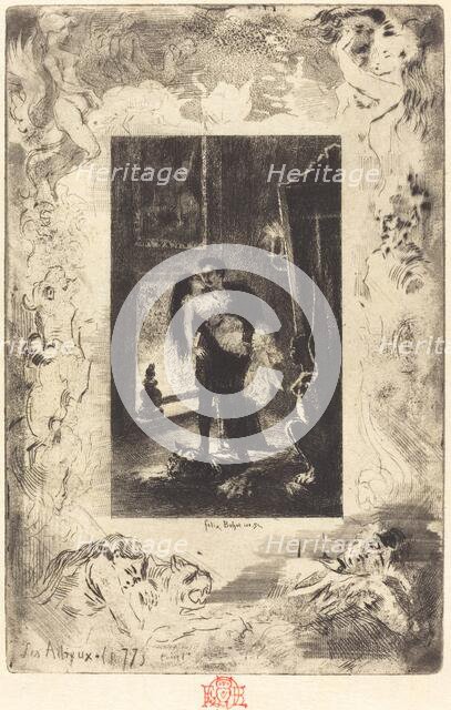 Les Adieux (The Parting), 1879/1880. Creator: Felix Hilaire Buhot.