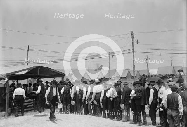 Gettysburg Reunion: G.A.R. & U.C.V. - Scenes at The Encampment, 1913. Creator: Harris & Ewing.