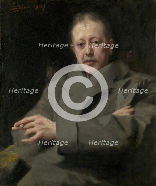 Portrait Study of a Man, 1901. Creator: Anders Leonard Zorn.