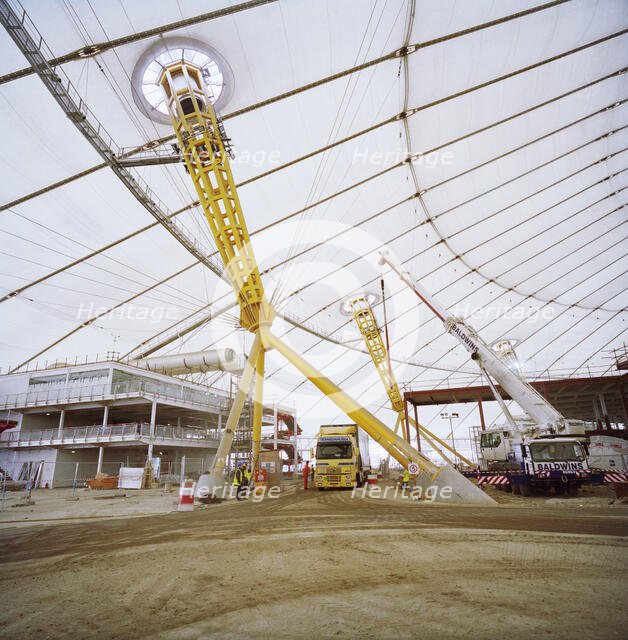 Millennium Dome, Drawdock Road, Greenwich, London, 28/01/1999. Creator: John Laing plc.