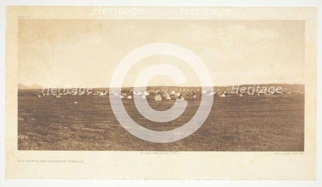 Sun Dance Encampment - Piegan, 1900. Creator: Edward Sheriff Curtis.