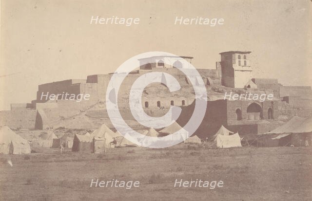[A Persian Citadel in the Environs of Sultaniye], 1840s-60s. Creator: Possibly by Luigi Pesce.