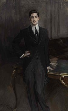 Portrait of Count Sergey Platonovich Zubov (1881-1964), 1913. Creator: Boldini, Giovanni (1842-1931).