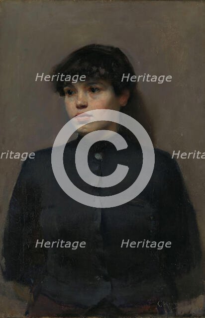 Portrait of "Jossa", 1886. Creator: Christian Krohg.