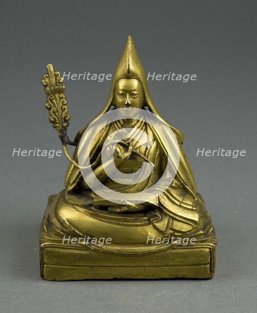 Portrait of the Seventh Dalai Lama, 19th century. Creator: Unknown.