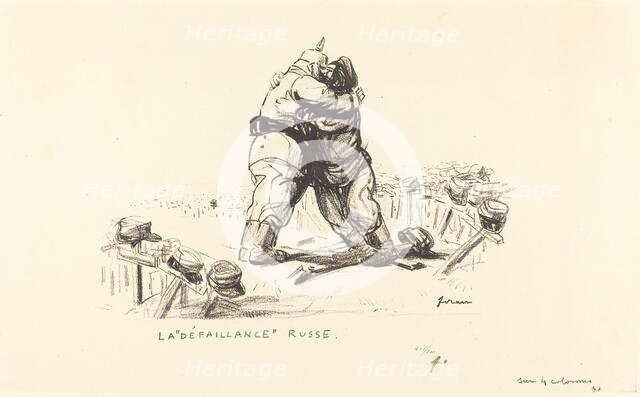 La Defaillance Russe, 1914/1919. Creator: Jean Louis Forain.