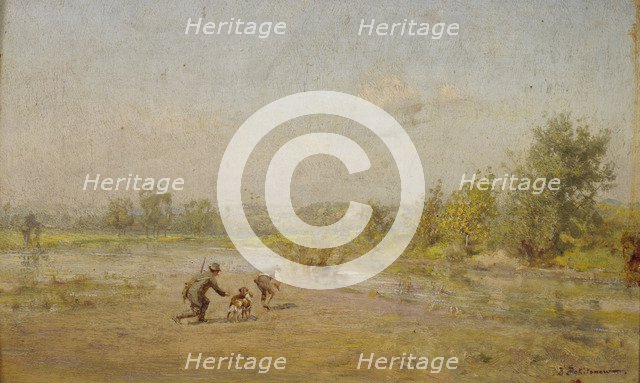 The Hunters. Artist: Pokhitonov, Ivan Pavlovich (1850-1923)