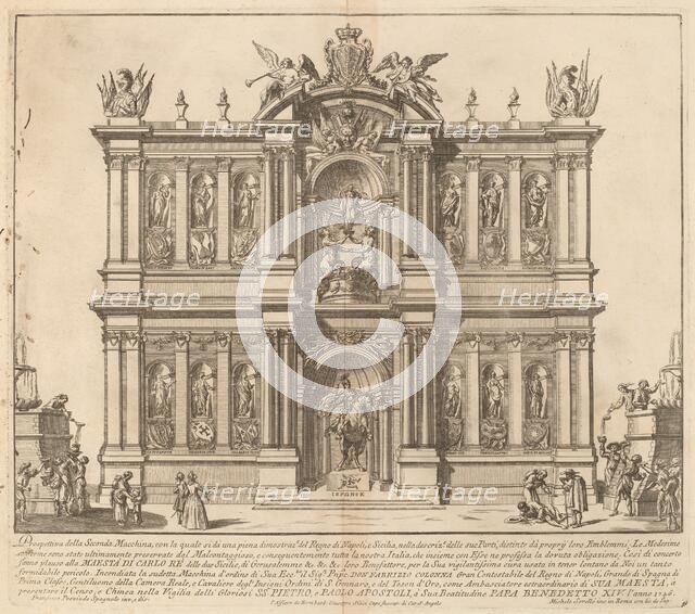 The Kingdom of Naples, for the "Chinea" Festival, 1746. Creator: M Sorello.