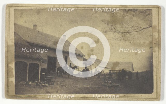Untitled (barn exterior), mid-late 19th century.  Creator: Harwood & Stone.