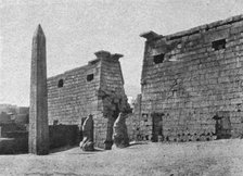 ''Louqsor. Pylone et obelisque du Grand Temple; Le Nord-Est Africain', 1914. Creator: Unknown.
