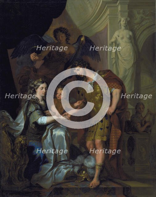 The Wedding of Alexander and Roxana (?), 1678-1681. Creators: Arnold Houbraken, Gerard de Lairesse.