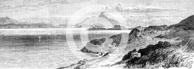 The earthquake in the Island of Ischia: view from the garden of the Gran Sentinella, 1881. Creator: Unknown.