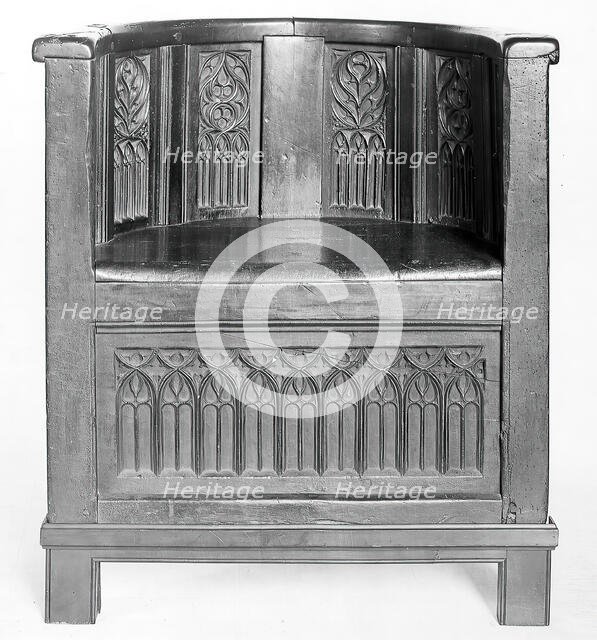 Chair, French, 15th century. Creator: Unknown.