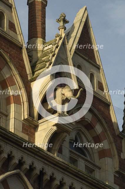Elephant in niche, Elephant Tea Rooms, 64-66 Fawcett Street, Sunderland, Tyne and Wear, 2008. Artist: Bob Skingle.