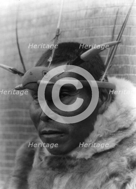 Maskette-Nunivak, c1929. Creator: Edward Sheriff Curtis.